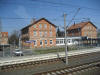 Schmucker Bahnhof Borsdorf bei der Durchfahrt
