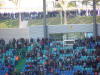 Hinter dem FCS-Block warten Ultra-Fans aus der Connewitzer Szene