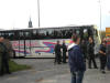 Der Ausweich-Fanbus aus Eilenburg ist startklar fr die Rckfahrt