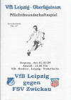 Das informative Spielprogramm von den VfB Leipzig-Fans Wurzen